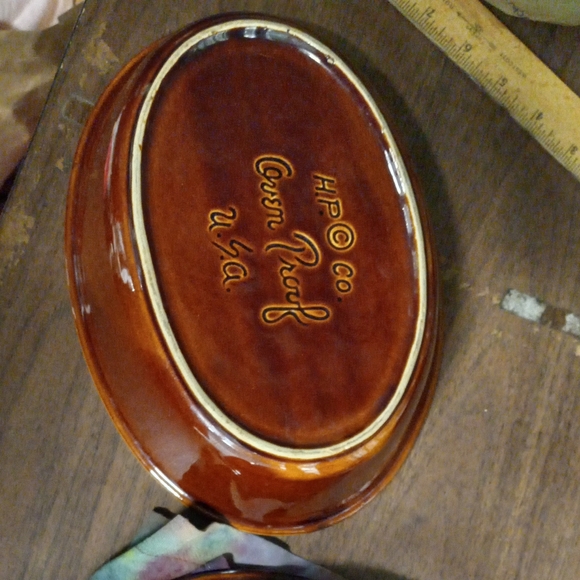 USA Hull brown ovenproof serving dish Oval - Picture 7 of 11